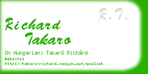 richard takaro business card